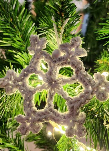 Copo de Navidad ganchillo