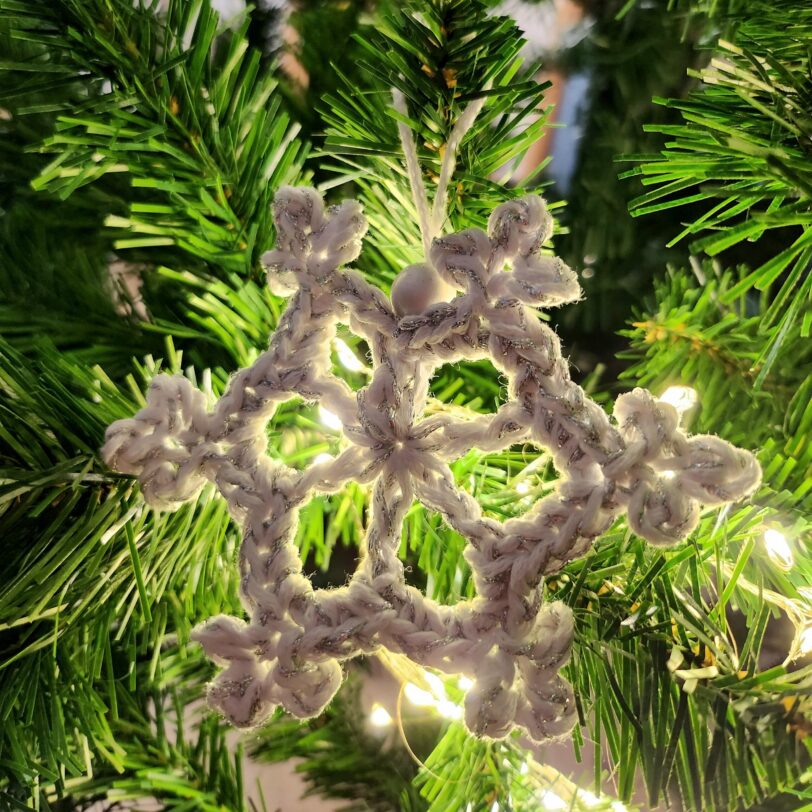 Copo de Navidad ganchillo
