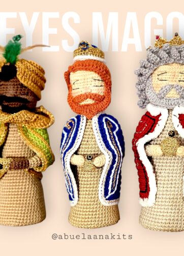 Reyes Magos Belén Ganchillo