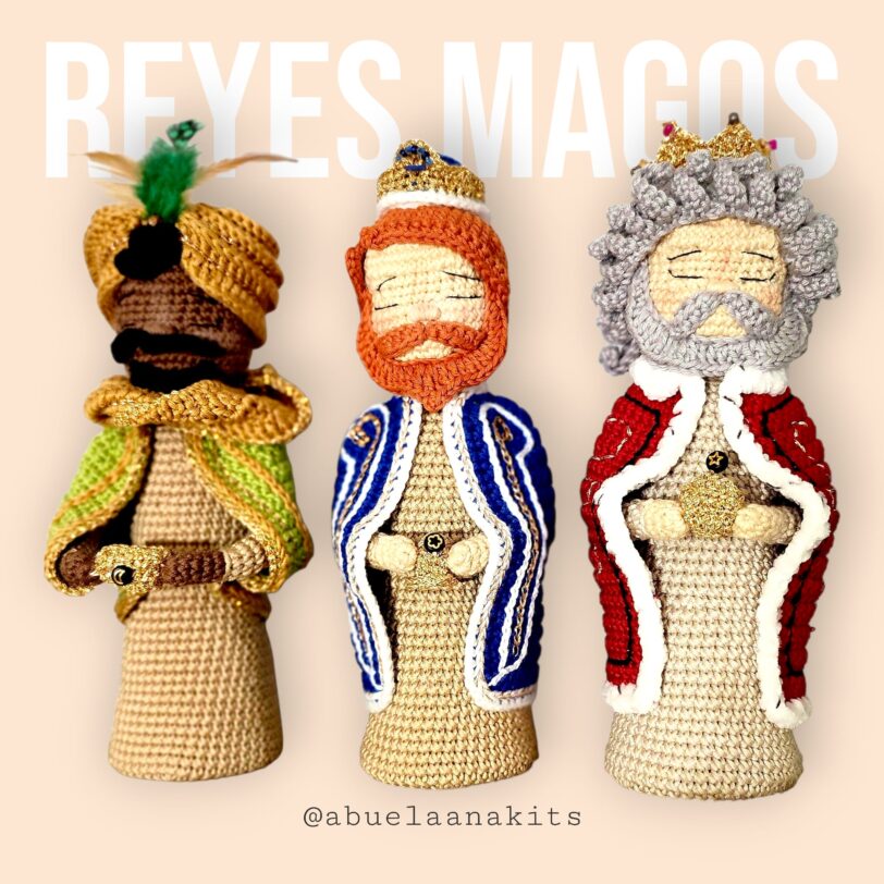 Reyes Magos Belén Ganchillo
