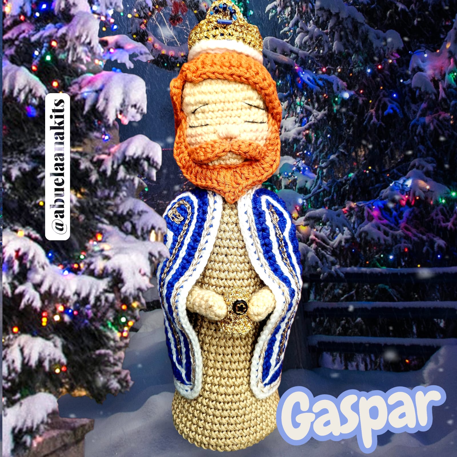 Reyes Magos Belén Ganchillo - Imagen 3