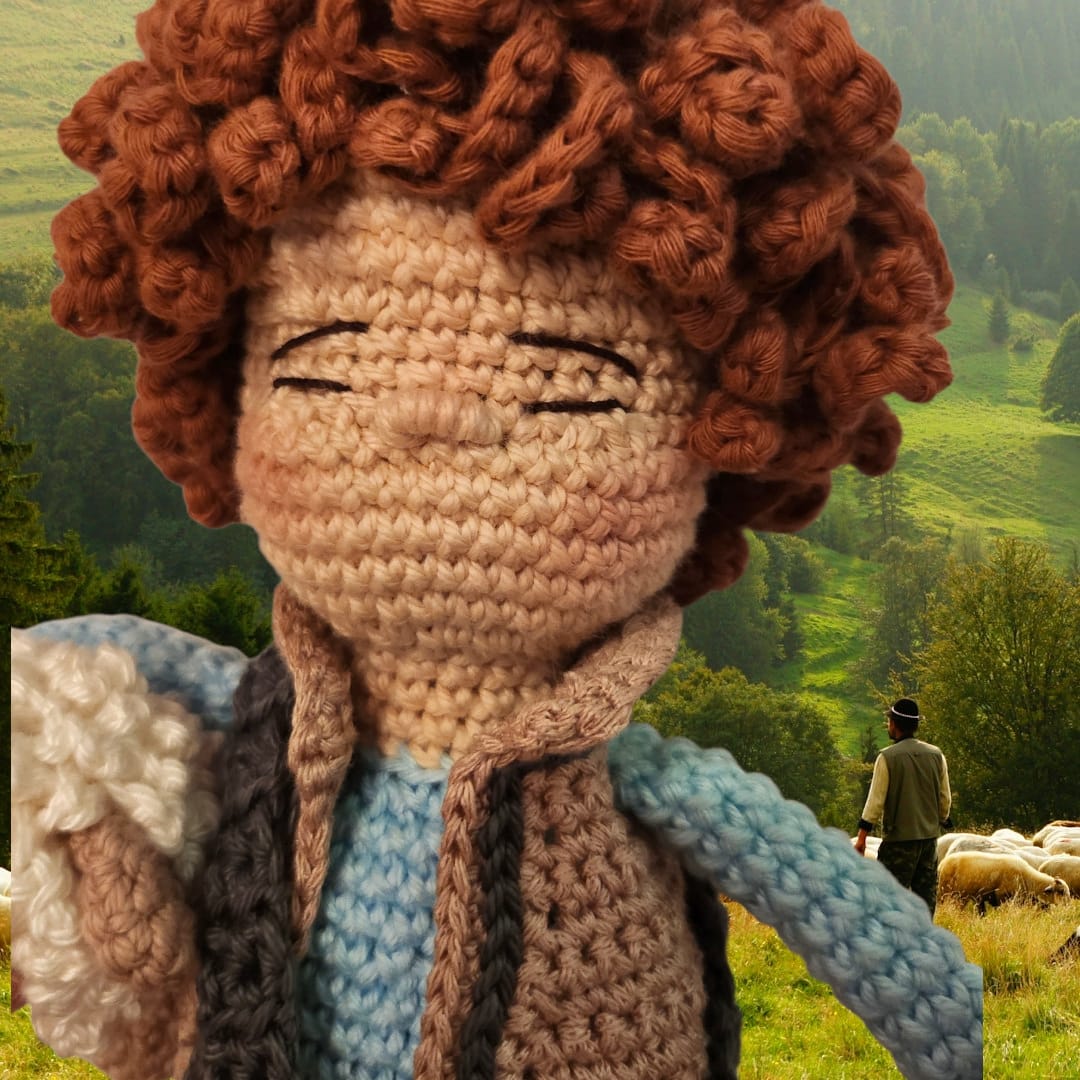 Pastorcillo Belén ganchillo 2025 - Imagen 2