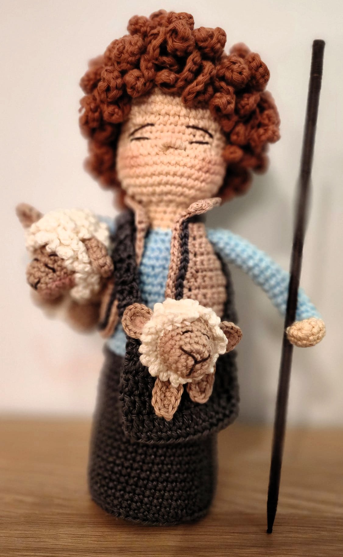 Pastorcillo Belén ganchillo 2025